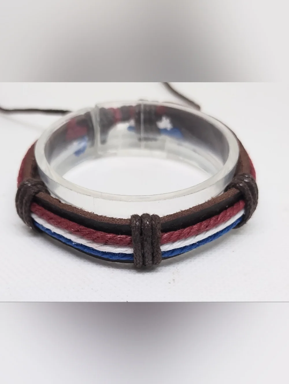 Men's Bracelet Leather Layered Brown‎ Jewelry New g2